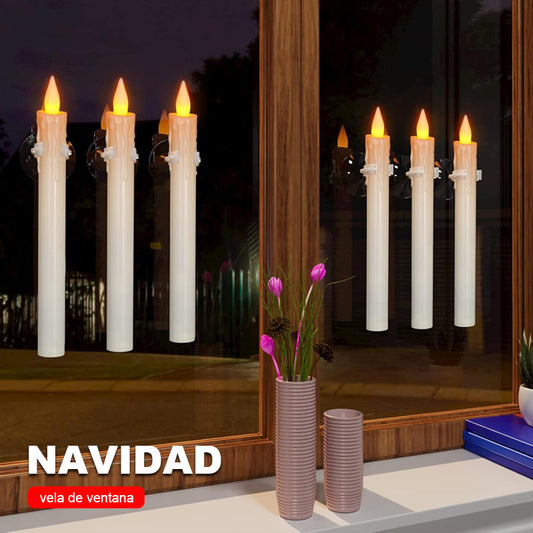🎄 Julerbjudande 🔥 6 flammfria LED-fönsterljus