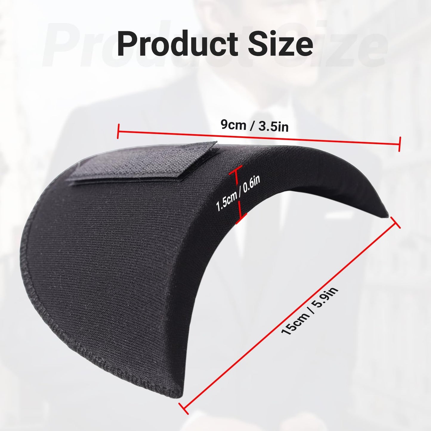 2 Pairs Set-in Shoulder Pads