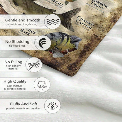 ⚡Sista dagen endast 19,99 dollar🎣Fiskeentusiasts Filtpresent