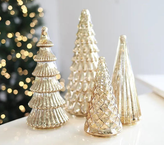 ✨Glittrande jul – 5-delars kristallglasträdset med belysning✨