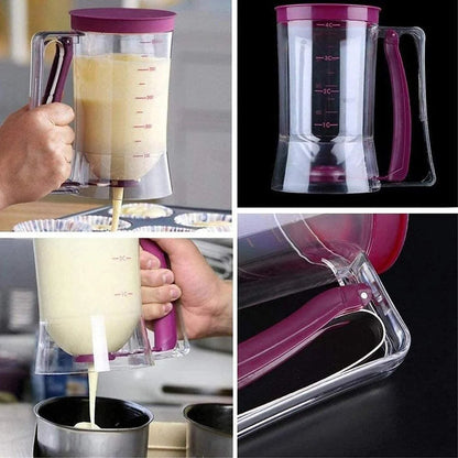 🧁Deg cupcake pannkaka delare dispenser verktyg/batteri separator dispenser