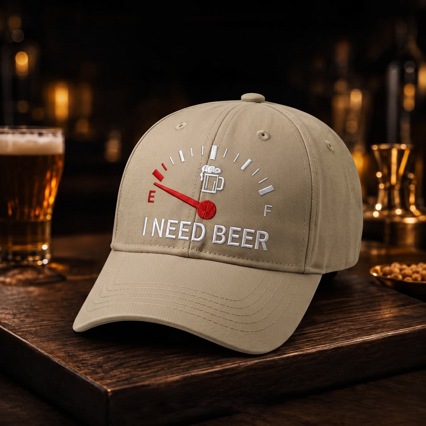 🔥LAST DAY 49% OFF - 🍺 ‘I NEED BEER’ embroidered baseball cap – Unisex memorial cap🧢