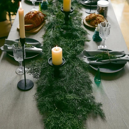Faux Greenery Knockford Tallnålar Mjukt gummi Rotting Garland