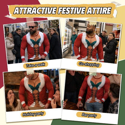 Funny Christmas Long‑Sleeve Top | Fun Festive Xmas Casual Wear