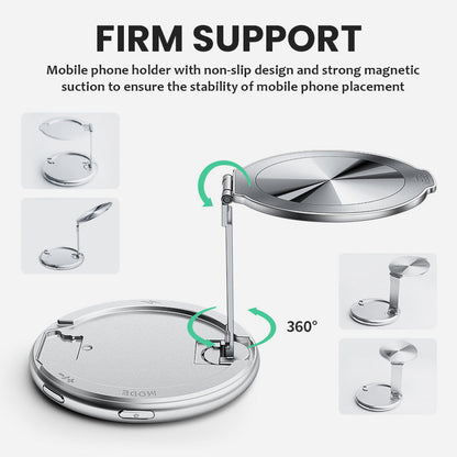 🌟 Fyra-i-ett magnetiskt sminkspegelställ - fixa din skönhet, lys upp varje ögonblick! ✨