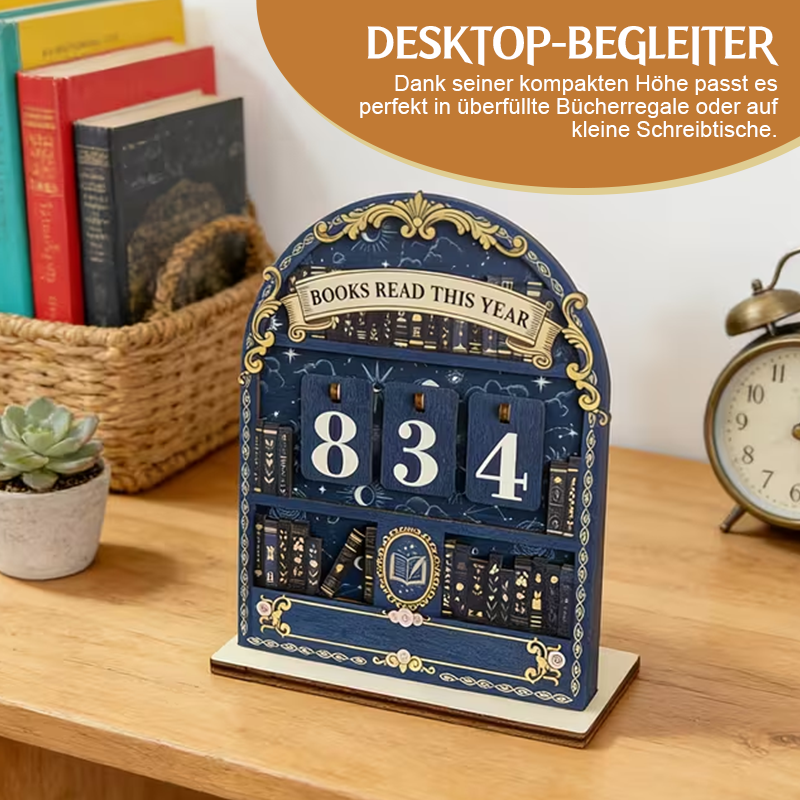 Wooden sign for the annual reading 📚✨