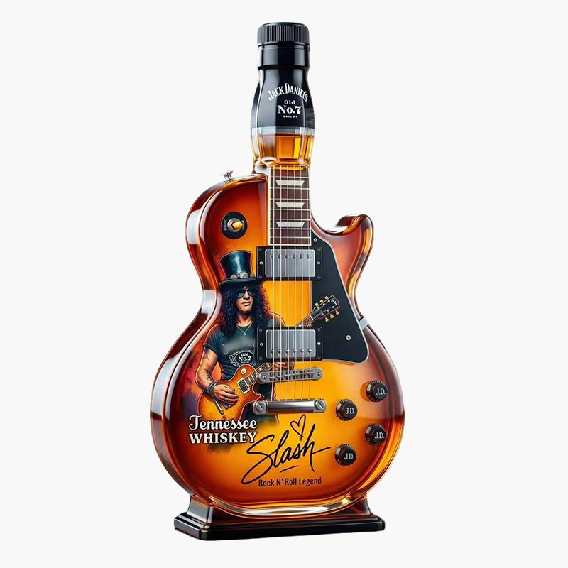 🤘A Taste for Rock: Vintage Sunburst Guitar Figurine as a Liquor Bottle🎸✨