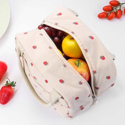 Cordfløyel Isolerad Lunchväska🎀