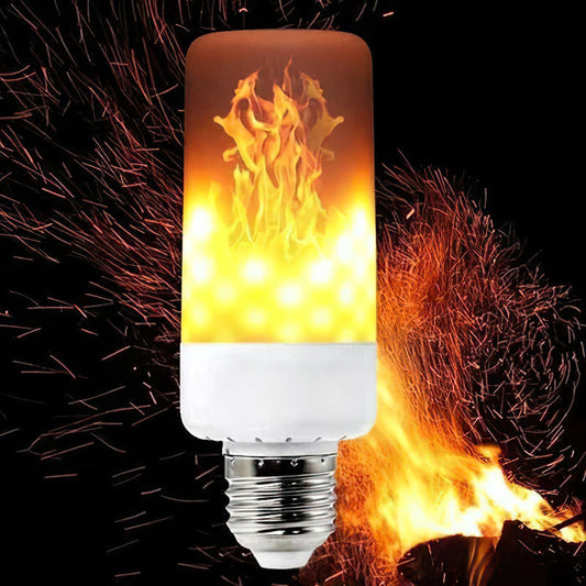 LED-lampa med flameffekt - med gravitationsavkännande effekt