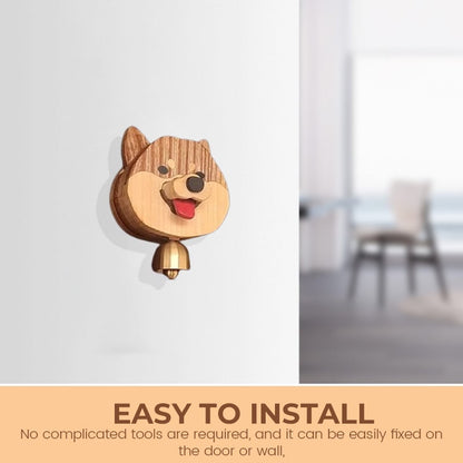🎅Julrea 49% RABATT🐕Trä Shiba Inu Wind Chime Doorbell🐶
