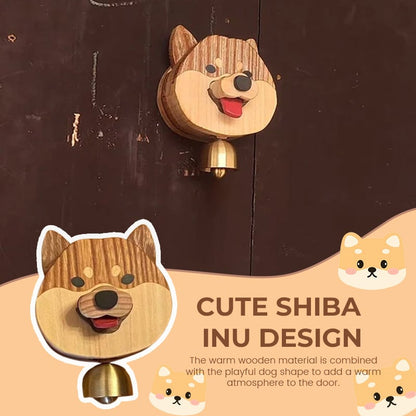 🎅Julrea 49% RABATT🐕Trä Shiba Inu Wind Chime Doorbell🐶