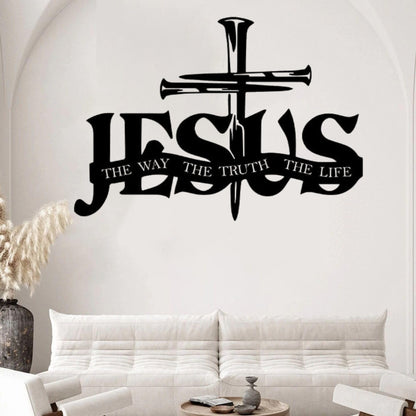 (🎁Sista dagen 49% rabatt)🔥Jesus & Cross Design Wall Art - ⌛Limiterad handgjord seri