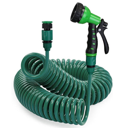 💦 Flexibel självlindande vattenslang med 3/4” och 1/2” adapter