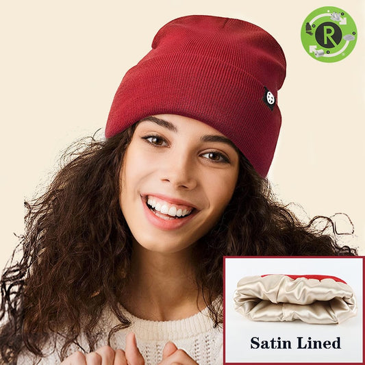 📢Ny exklusiv flash-rea 49% rabatt🎊Satinfodrad stickad mössa