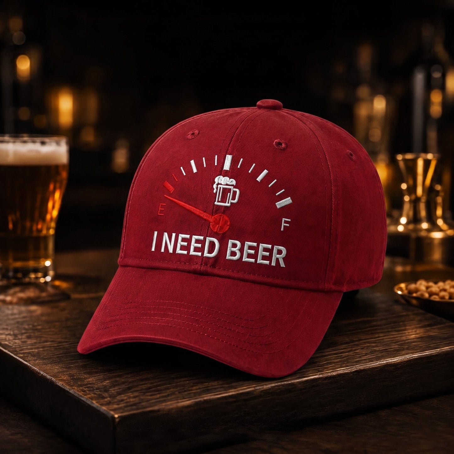 🔥LAST DAY 49% OFF - 🍺 ‘I NEED BEER’ embroidered baseball cap – Unisex memorial cap🧢