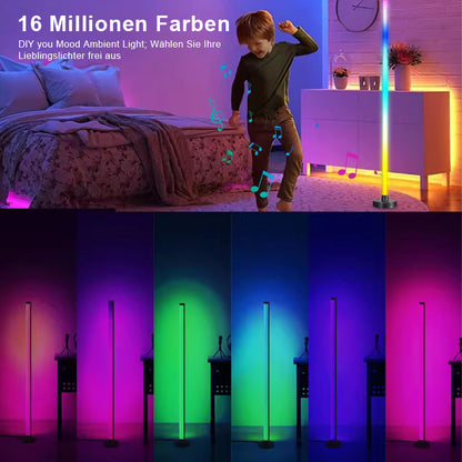 Nattlampa med färgglatt vägghörn