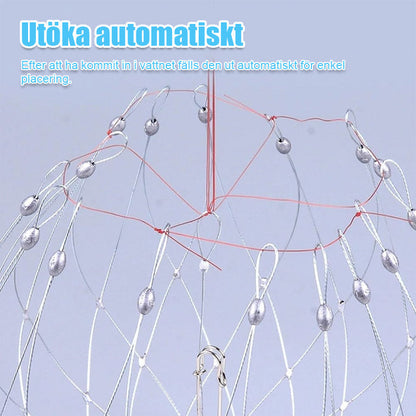 🦀 Automatisk Infällbar Krabbakruka, Magiskt Krabbafiskeverktyg🎣✨