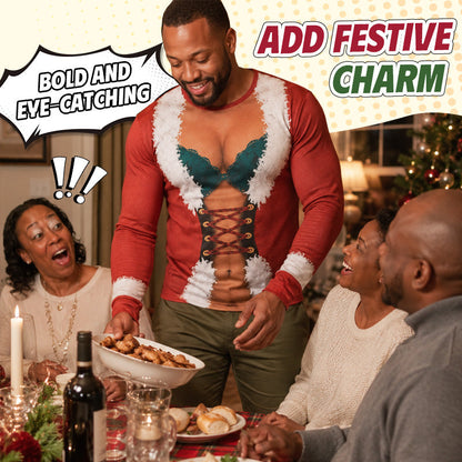 Funny Christmas Long‑Sleeve Top | Fun Festive Xmas Casual Wear