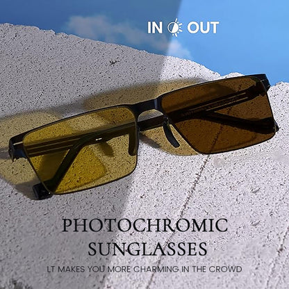 Fyrkantiga solglasögon för dag- och nattbruk