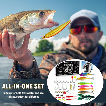 Julkalender för bete och dragfiske, presentask 🎣🎄