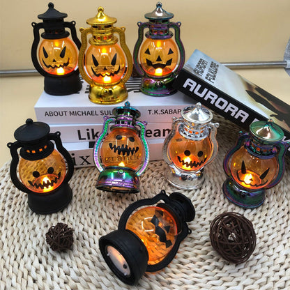 🎃 Amerikansk Retro Halloween Bärbar Pumpalykta 🎃