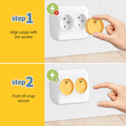 Babysäkrade täcklock för uttag
