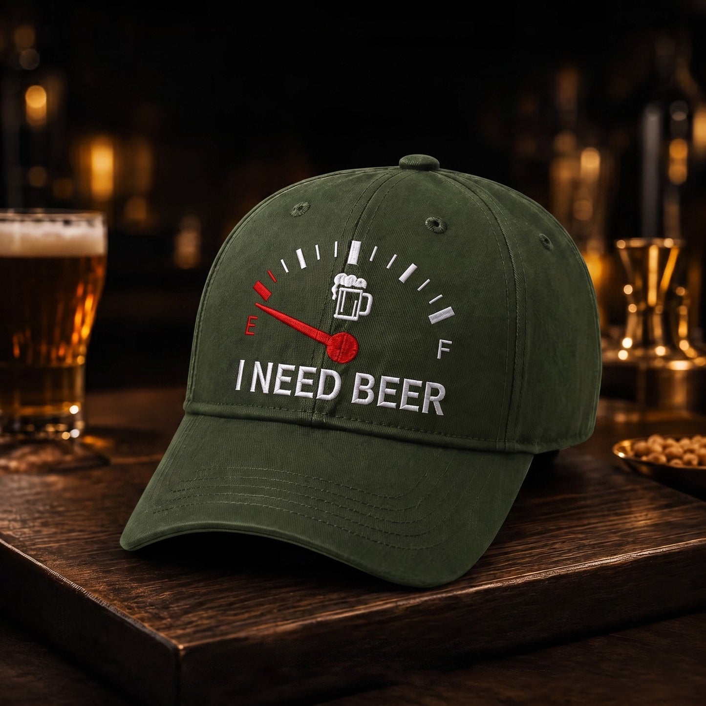 🔥LAST DAY 49% OFF - 🍺 ‘I NEED BEER’ embroidered baseball cap – Unisex memorial cap🧢