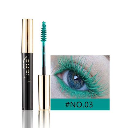 Mascara av silkesfiber Mascara med färg för ögonfransar