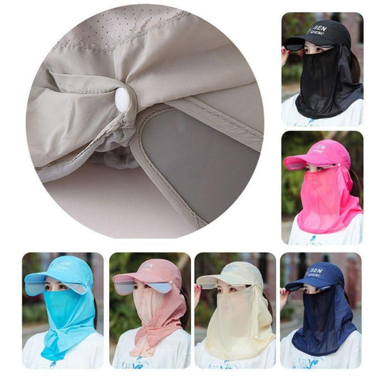 All-Terrain UV Shield-keps med nack- och ansiktsskydd
