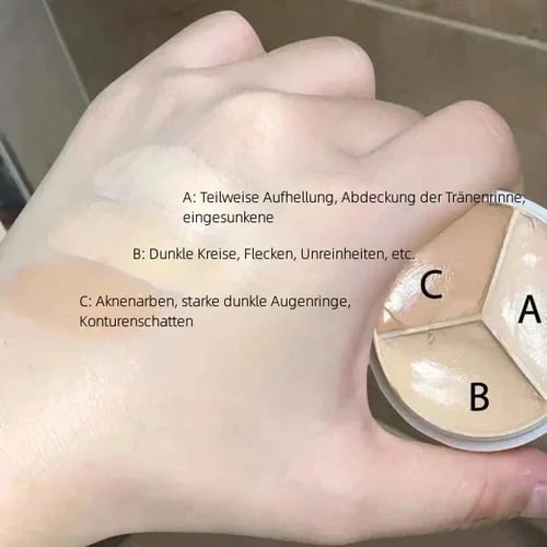 Stor rea med 60% rabatt💝3-in-1 Contouring and Brighten Concealer Palette