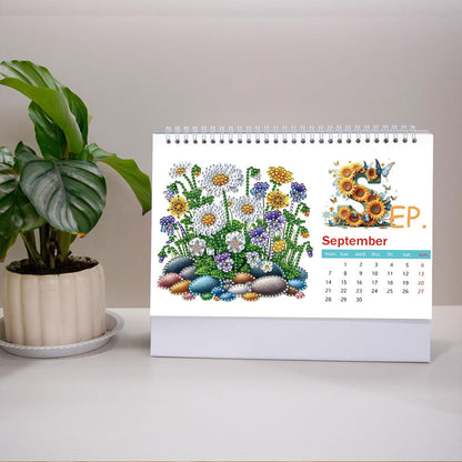 🔥Het rea🔥2026 DIY Specialformad Diamant Stående Kalender för Sovrum Vardagsrum
