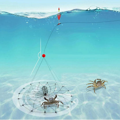🦀 Automatisk Infällbar Krabbakruka, Magiskt Krabbafiskeverktyg🎣✨