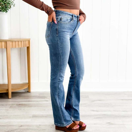 Holy Grail Bootcut jeans med magkontroll 🔥