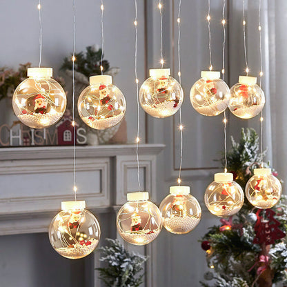 LED Julönskebollar Gardinslinga ✨🎅
