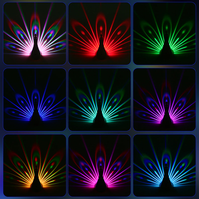Påfågel projektorlampa
