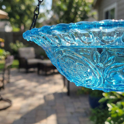 Solar Cascade hanging bird bath fountain