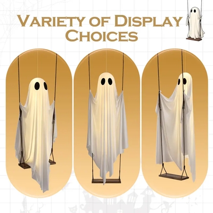 Hanging Ghost Swing Outdoor Halloween Decoration