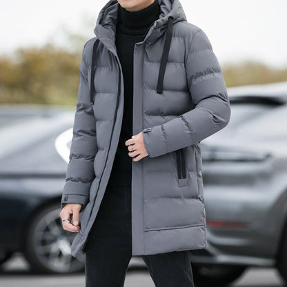 ⌛50% Off Everything! ⏰ Men's Quilted Jacket With Hood, Medium Length 🔥