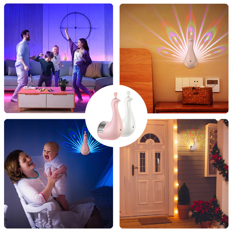 Påfågel projektorlampa
