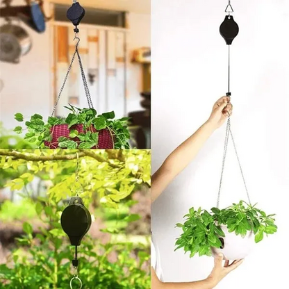 🌳 Utdragbar lyftkorg Trädgårdskrok