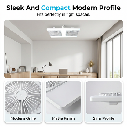 📢📢 ⏰Modern 2 az 1-ben LED mennyezeti ventilátor lámpával