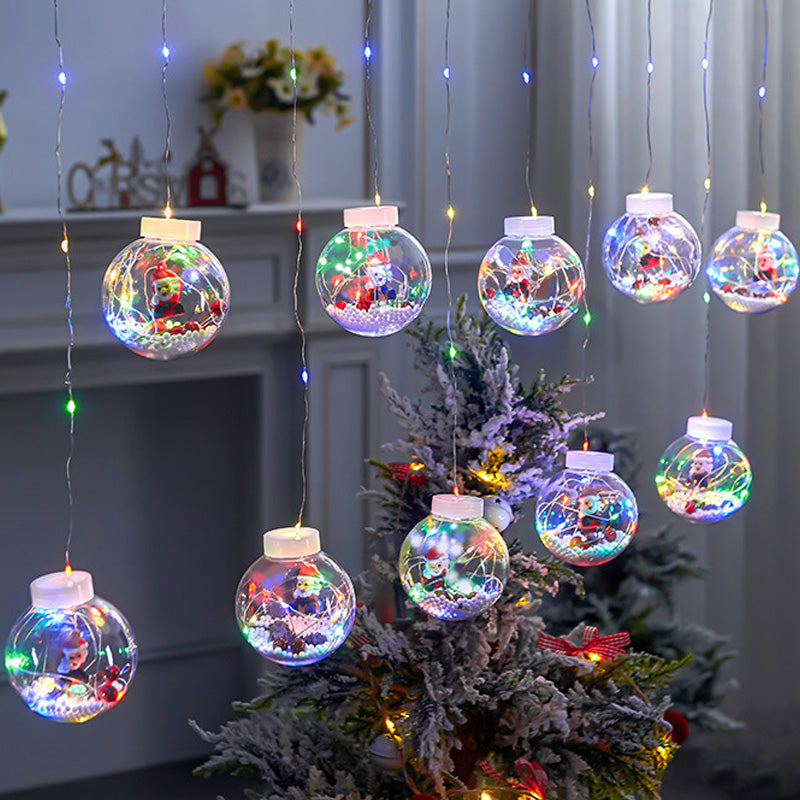 LED Julönskebollar Gardinslinga ✨🎅