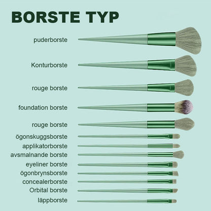 Sminkborsteset (13 delar)