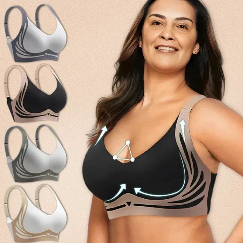 🎁Sista dagen 49% rabatt - Super samla bh | Trådlös push-up bh👍 Inga fler hängande bröst