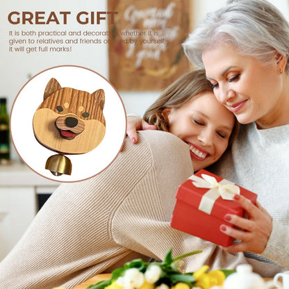 🎅Julrea 49% RABATT🐕Trä Shiba Inu Wind Chime Doorbell🐶