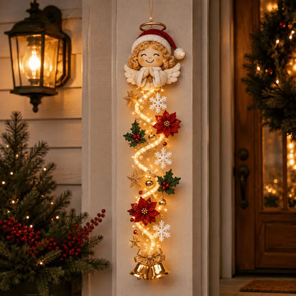 ⏳ Last day with 49% off – 🎄MerryCascade™ illuminated Christmas door hanger | 6 festive light designs✨