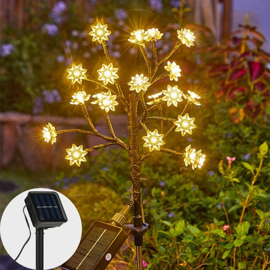✨Utomhus Vattentät Cherry Blossom Multicolour Solar Garden Lights🎉