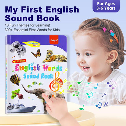 English reading book/Mitt Första Engelska Leksaksljud – 470+ Ord, 21 Teman & Roliga Ordspel! Perfekt Språkleksak för Barn! 🇬🇧