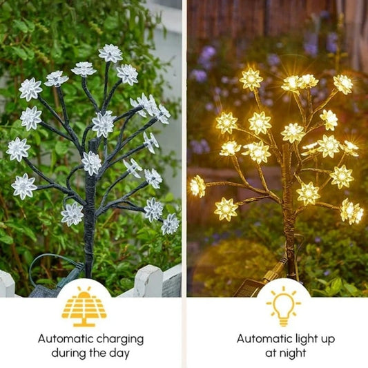 ✨Utomhus Vattentät Cherry Blossom Multicolour Solar Garden Lights🎉