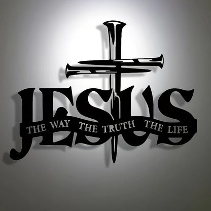 (🎁Sista dagen 49% rabatt)🔥Jesus & Cross Design Wall Art - ⌛Limiterad handgjord seri